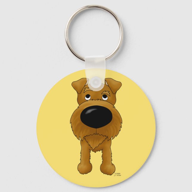 Irish Terrier Schlüsselanhänger (Vorderseite)