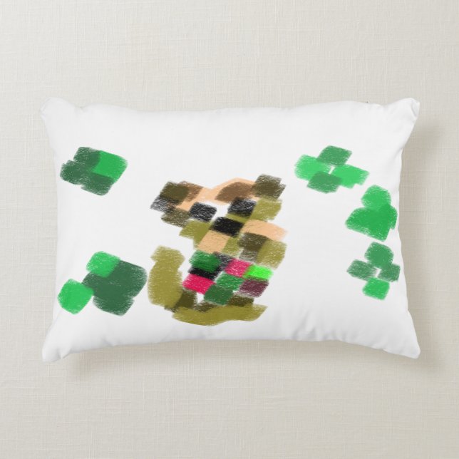  Irish terrier St Patrick's day fun Dekokissen (Vorderseite)