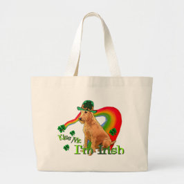Irish Terrier St Patricks Day Jumbo Stoffbeutel