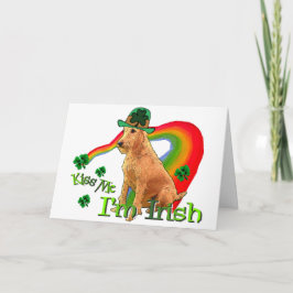 Irish Terrier St Patricks Day Karte