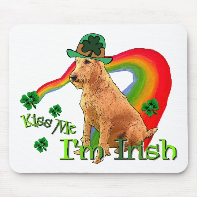Irish Terrier St Patricks Day Mousepad (Vorne)