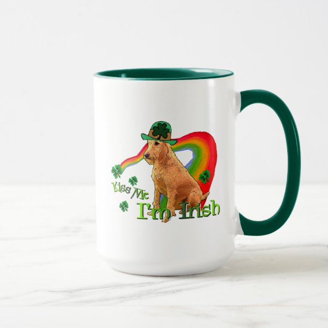 Irish Terrier St Patricks Day Tasse (Rechts)
