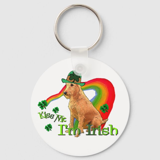 Irish Terrier St. Patricks Schlüsselanhänger (Vorderseite)