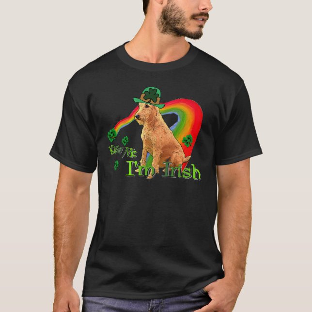 Irish Terrier St. Patricks T-Shirt (Vorderseite)