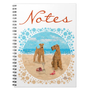 Irish-Terrier-Strand Notizblock
