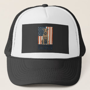 Irish Terrier Vater Patriotisch Vintage Truckerkappe