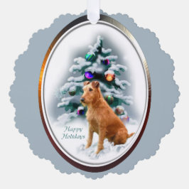 Irish Terrier Weihnachtsgeschenke Ornament Karte