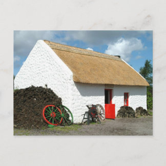 Irish Thatched Hütte Postcard Postkarte
