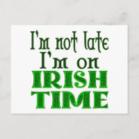 Irish Time Funny Sprichwort