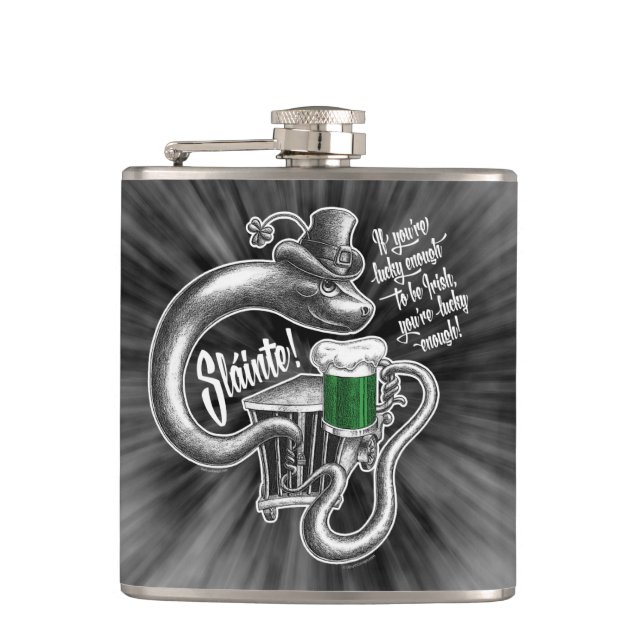 Irish Toast Hip Flasche Flachmann (Vorderseite)