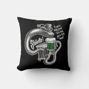 Irish Toast Throw Pillow Kissen