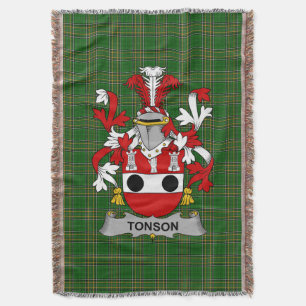 Irish Tonson Coat of Arms Familienwappen Irland Decke