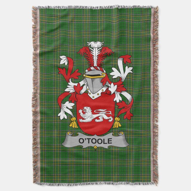 Irish Toole oder O_Toole Coat of Arms Familienwapp Decke (Vorderseite Vertikal)