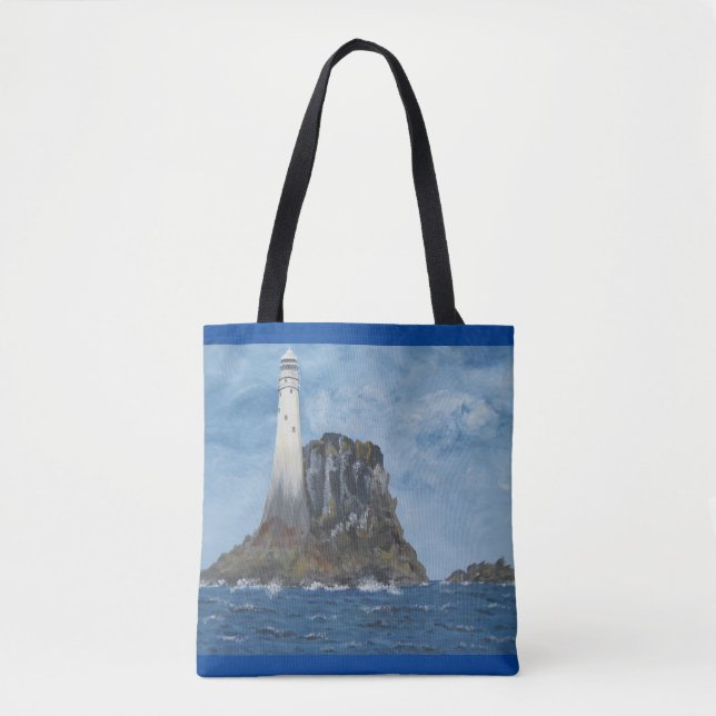 Irish Tote Bag, Fastnet Lighthouse, Cork Irland (Vorderseite)