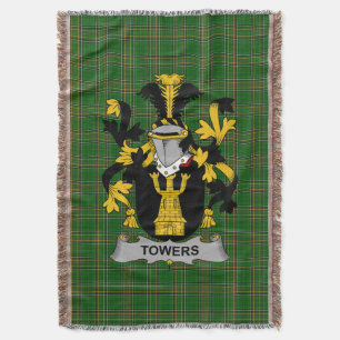 Irish Towers Coat of Arms Familienwappen Irland Decke
