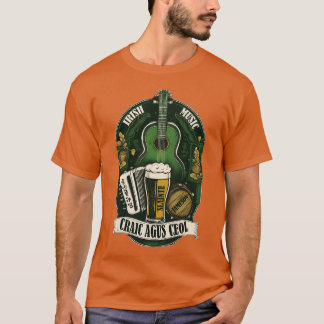 Irish Traditional Music Craic agus Ceol T-Shirt
