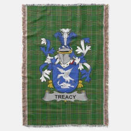 Irish Treacy or Tracy Coat of Arms Familienwappen Decke