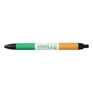Irish Tricolor Flag - Irland Personalisiert  Kugelschreiber