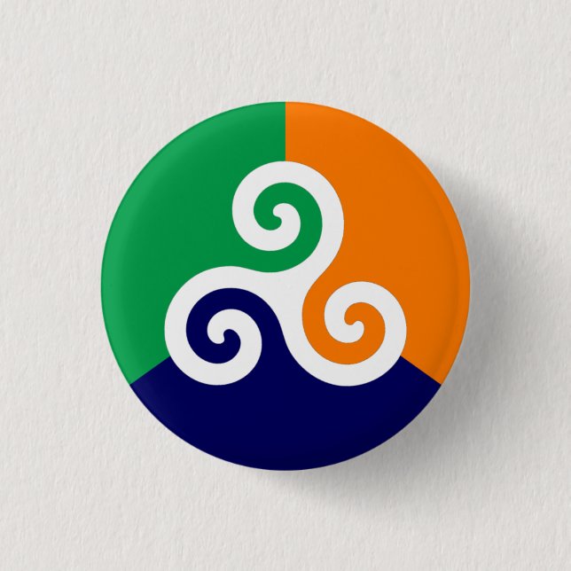 Irish Triskele Abzeichen Button (Vorderseite)
