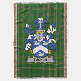 Irish Tucker Coat of Arms Familienwappen Irland Decke
