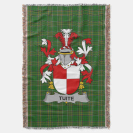 Irish Tuite Coat of Arms Familienwappen Irland Decke