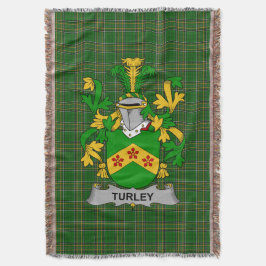 Irish Turkey oder MacCurley Coat of Arms Family Cr Decke