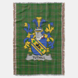 Irish Tuthill Coat of Arms Familienwappen Irland Decke