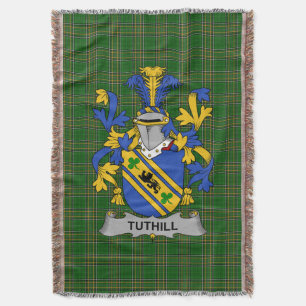 Irish Tuthill Coat of Arms Familienwappen Irland Decke