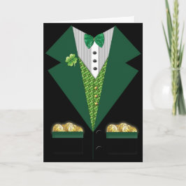 irish tuxedo St Patrick's Day Card Karte