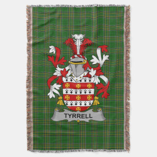 Irish Tyrrell oder Terrell Coat of Arms Family Cre Decke