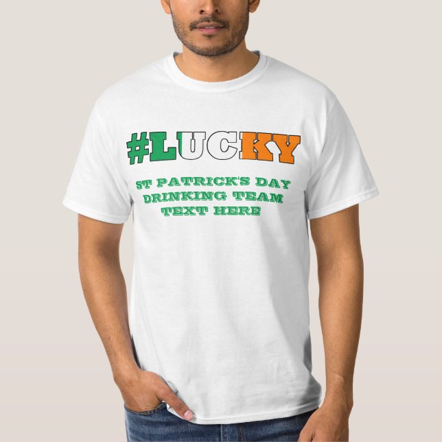 Irish ucky St Patricks Day T-Shirt (Vorderseite)
