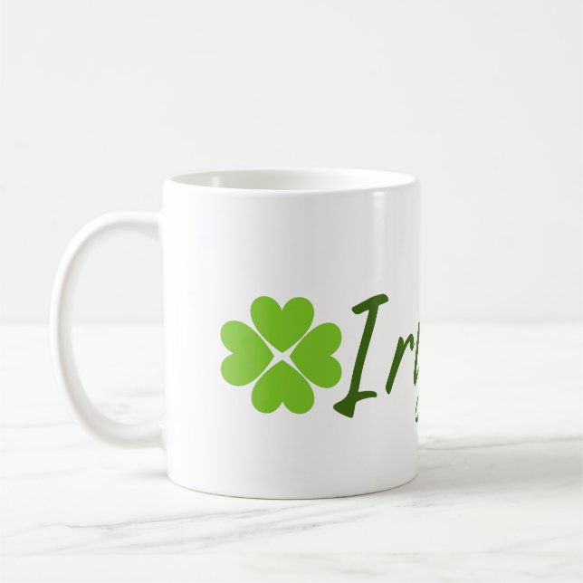 Irish und Shamrock St. Patrick Tag Kaffeetasse (Links)