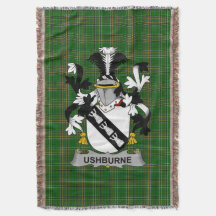Irish Ushburne Coat of Arms Familienwappen Irland