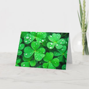 Irish Viel Glück Four-Leaf-Clovers Karte