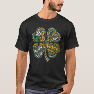 Irish Vierblättriges Kleeblatt Kleeblatt T-Shirt S