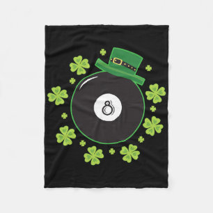 Irish Vierblättriges Kleeblatt Shooting Pool Ball  Fleecedecke