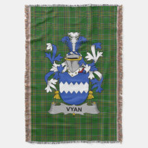 Irish Vyan Coat of Arms Familienwappen Irland