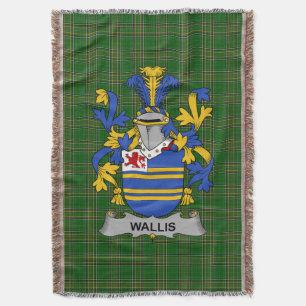 Irish Wallis Coat of Arms Familienwappen Irland Decke
