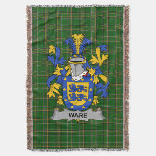 Irish Ware Coat of Arms Familienwappen Irland Decke