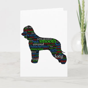 Irish Water Spaniel Karte