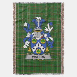 Irish Watts Coat of Arms Familienwappen Irland Decke