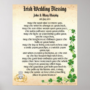 Irish Wedding Blessing Poster