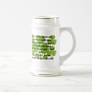 Irish Wedding Blessing Stein Bierglas