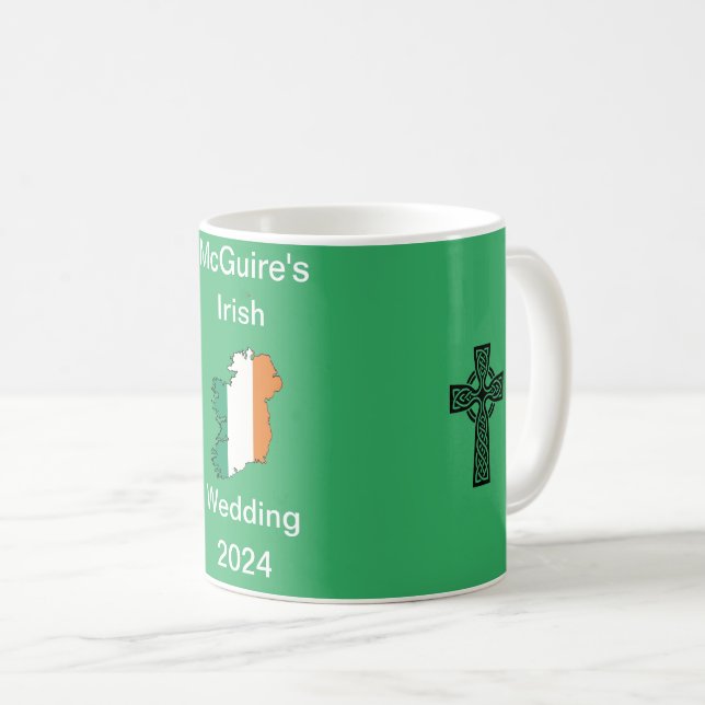 Irish Wedding Coffee Tasse Geschenk (VorderseiteRechts)