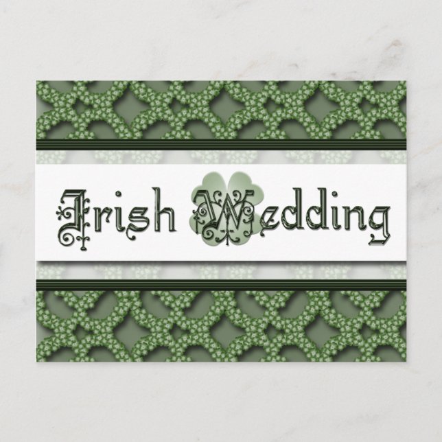 Irish Wedding Einladungskarte (Vorderseite)