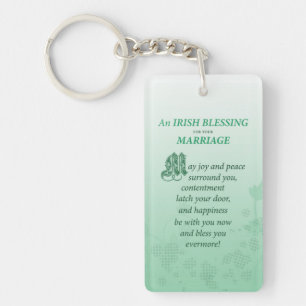 Irish Wedding Glückwunsch Segen Schlüsselanhänger