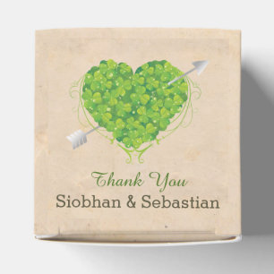 Irish Wedding Kleeblatt Heart Geschenkschachtel