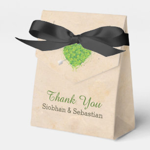 Irish Wedding Kleeblatt Heart Geschenkschachtel