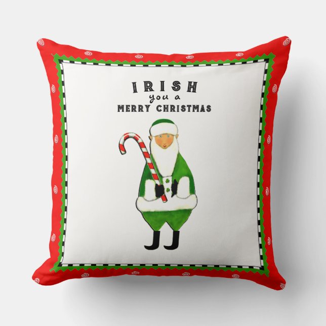 Irish Weihnachten Kissen (Vorderseite)