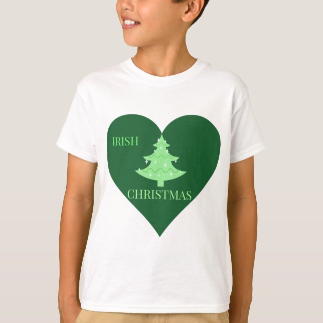 Irish Weihnachten T-Shirt (Vorderseite)